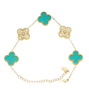 Gleaming Clover Cascade Bracelet - Image 6