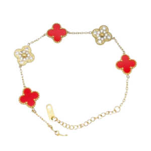 Gleaming Clover Cascade Bracelet - Image 2