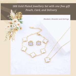 White Clover - 18K Gold Plated Set - Image 2