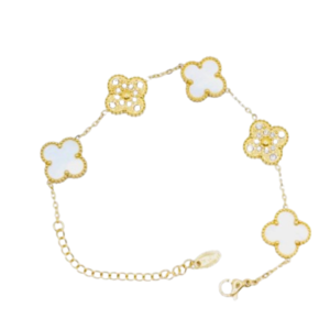 Gleaming Clover Cascade Bracelet - Image 5